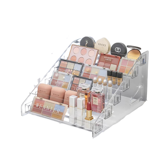 Clear Makeup Organizer – Transparent Beauty & Jewelry Display Box ✨