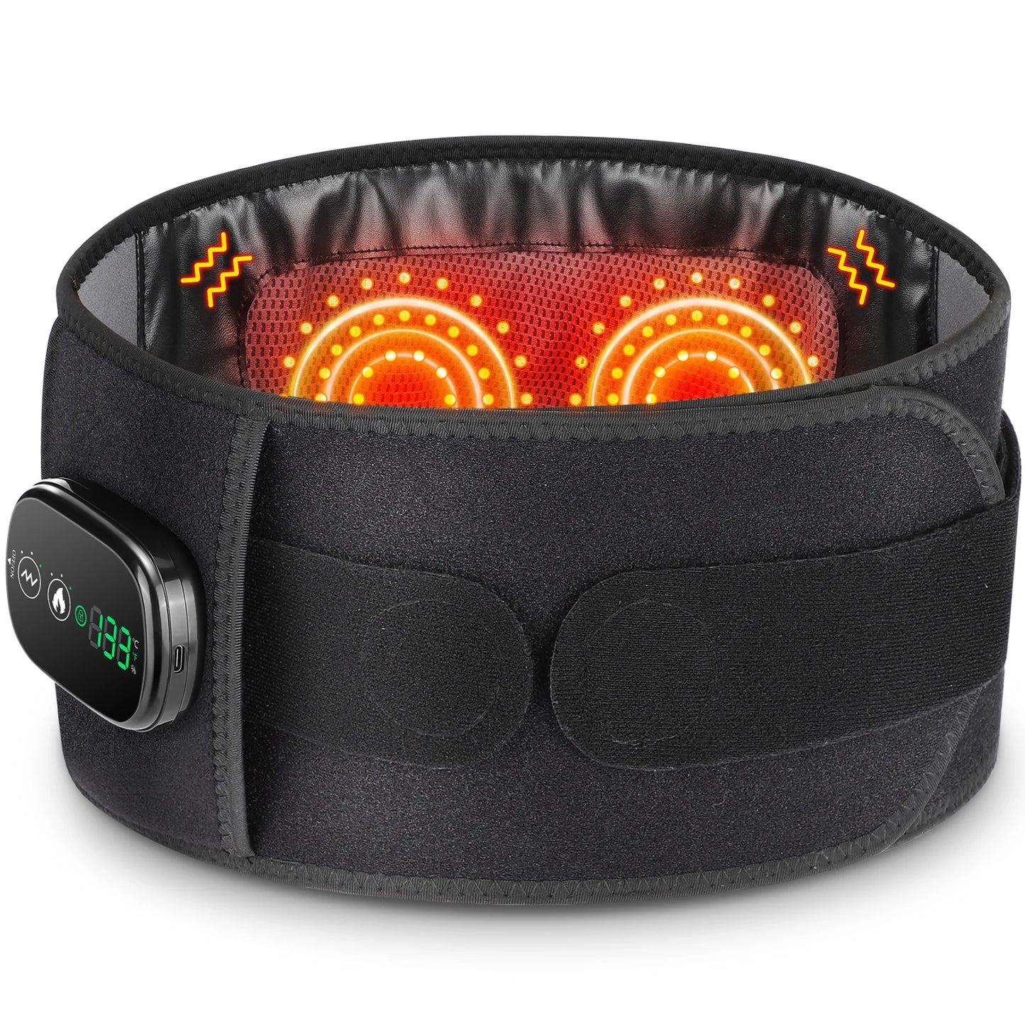 New Upgrade Electric Heating Waist Massager Belt