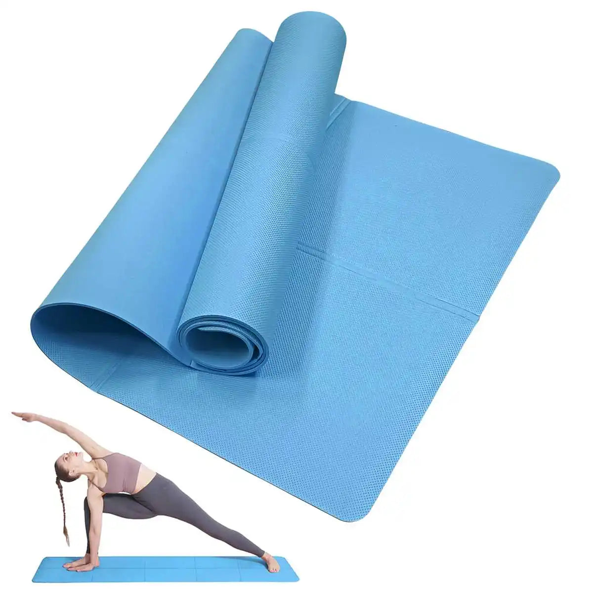 Non-Slip Yoga Mat – Pilates & Fitness Exercise Pad