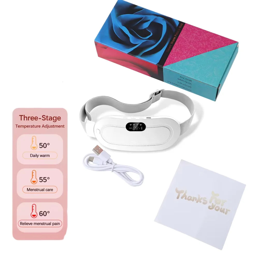 Electric Heating Pad Menstrual Cramp Massager Belt