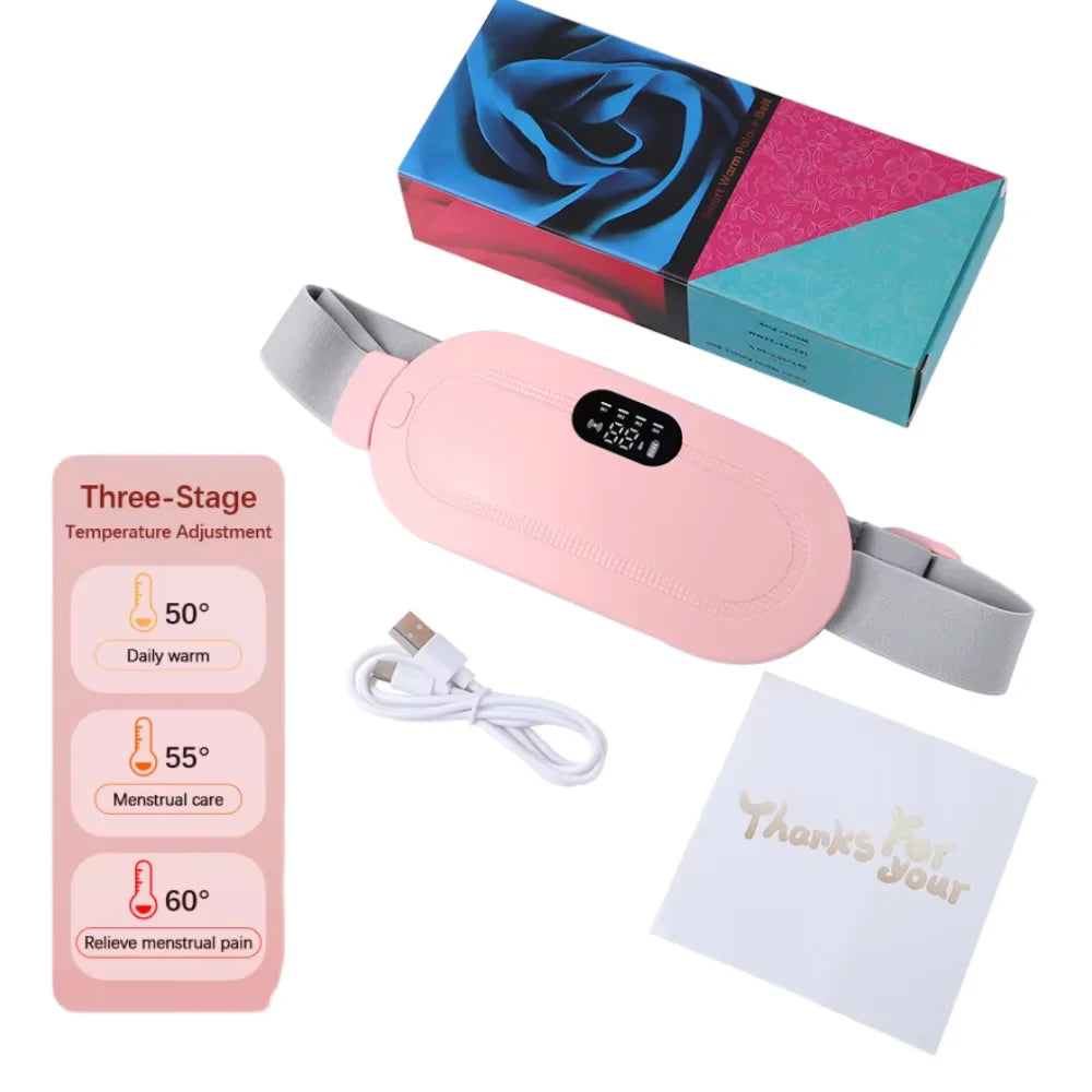 Electric Heating Pad Menstrual Cramp Massager Belt