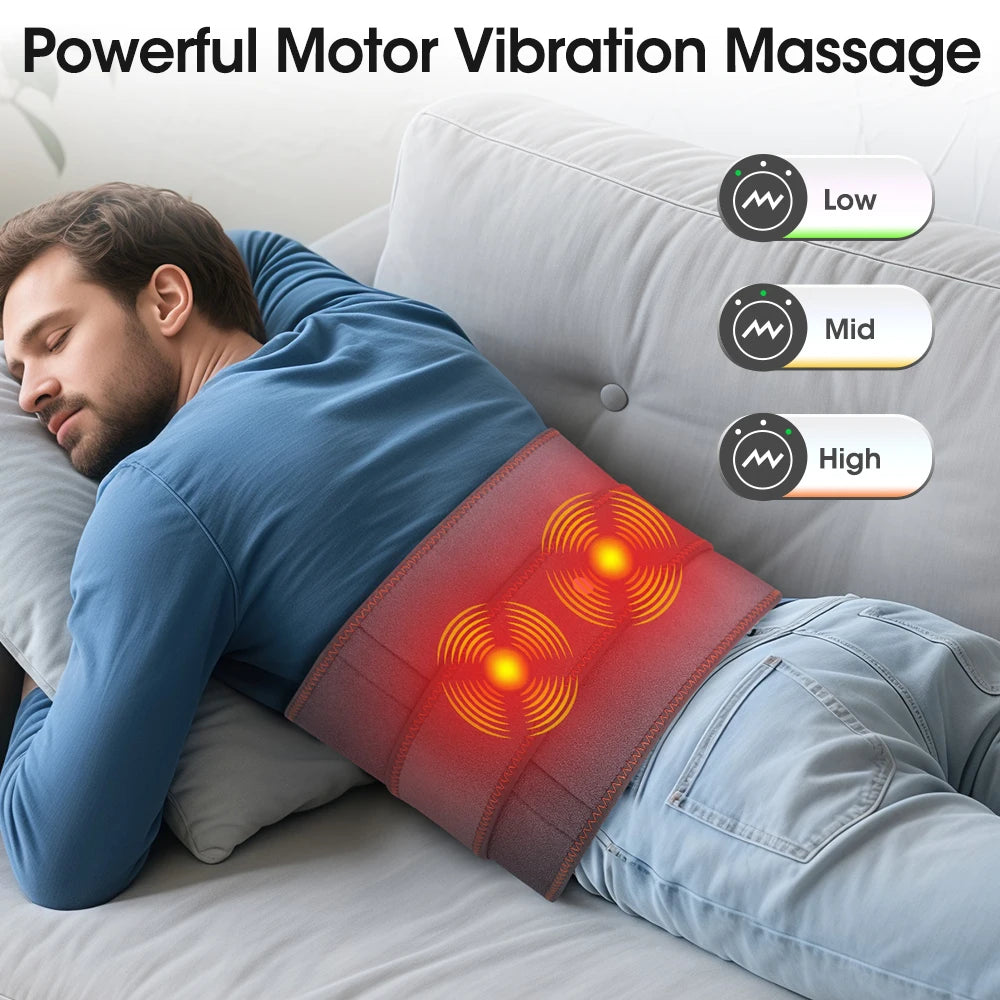New Upgrade Electric Heating Waist Massager Belt