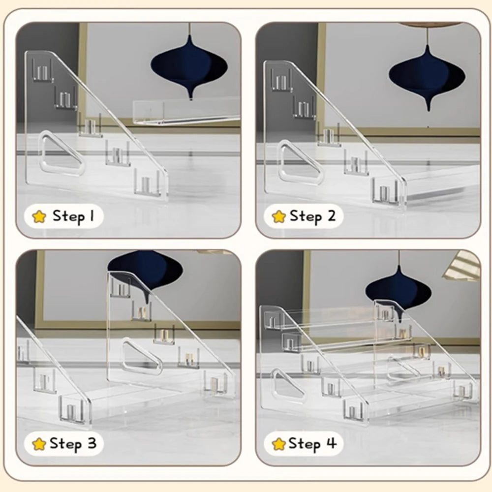 Clear Makeup Organizer – Transparent Beauty & Jewelry Display Box ✨