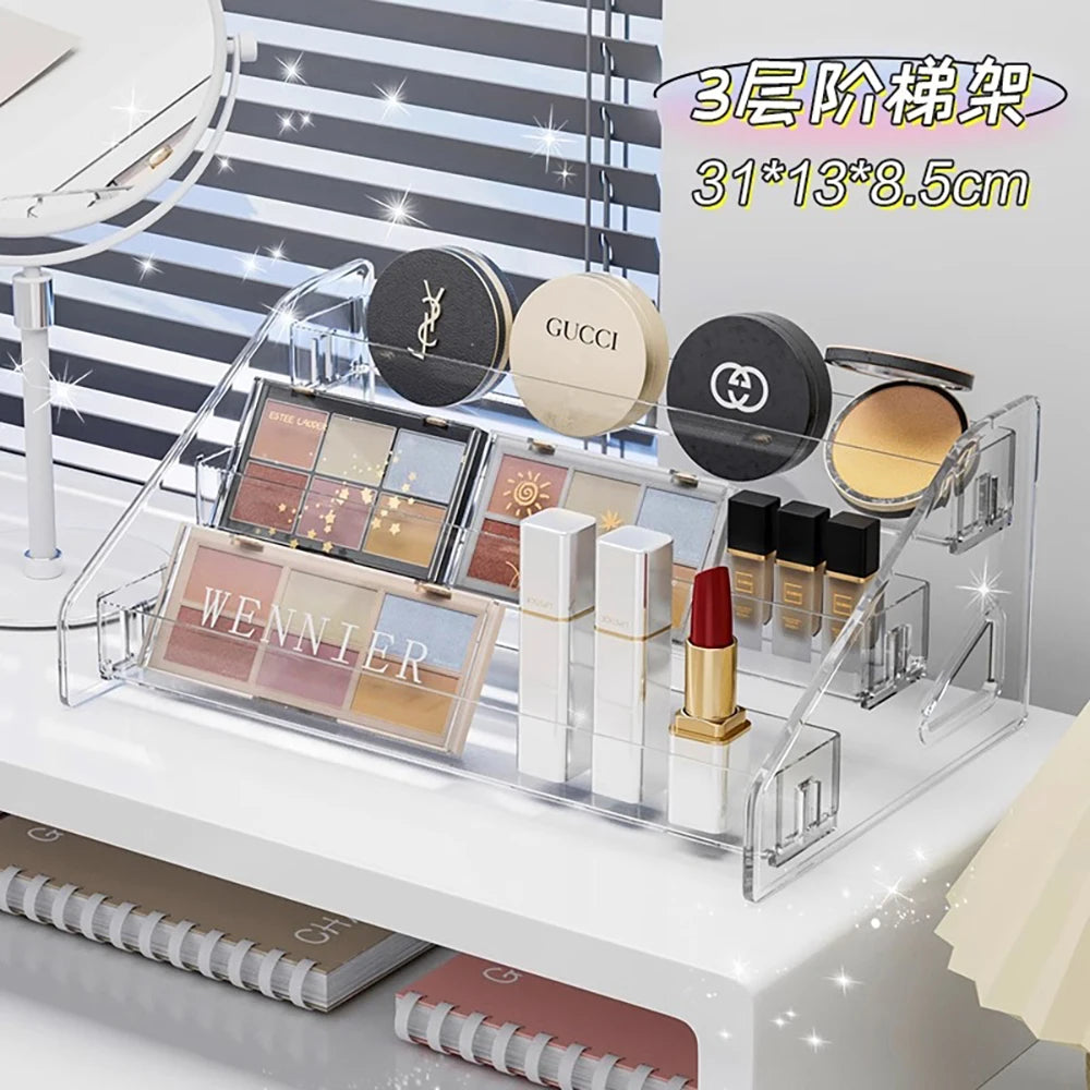 Clear Makeup Organizer – Transparent Beauty & Jewelry Display Box ✨