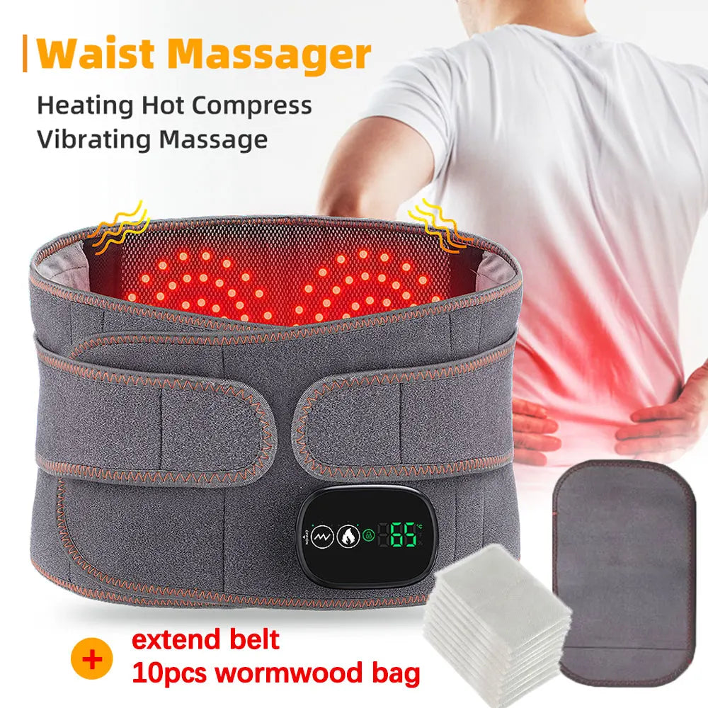New Upgrade Electric Heating Waist Massager Belt