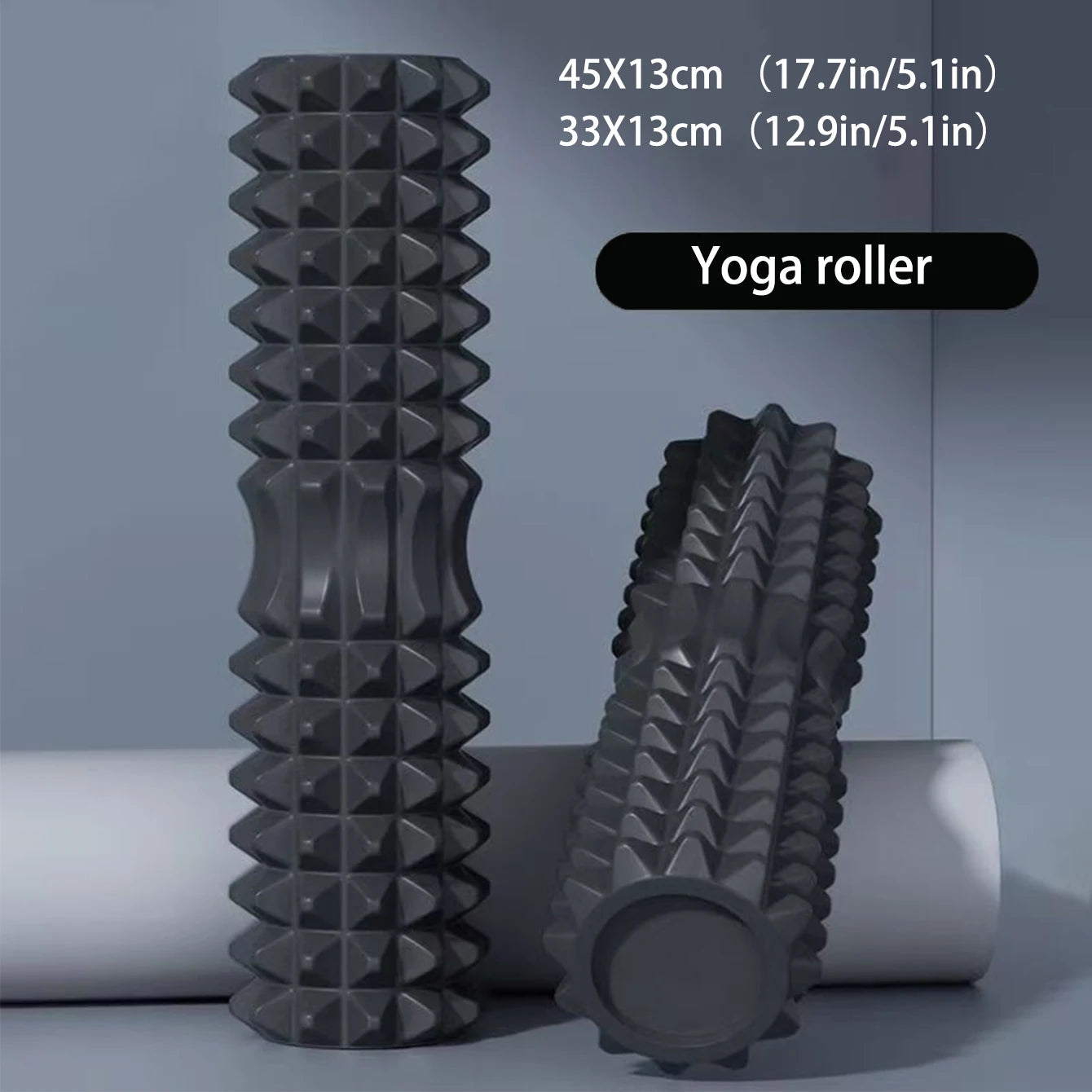Yoga Foam Roller Set – 45cm Pilates & Muscle Massage Block