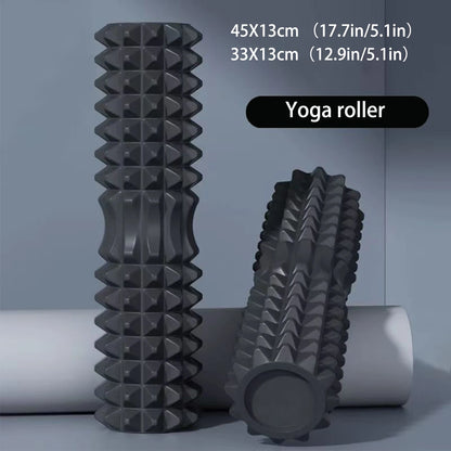 Yoga Foam Roller Set – 45cm Pilates & Muscle Massage Block