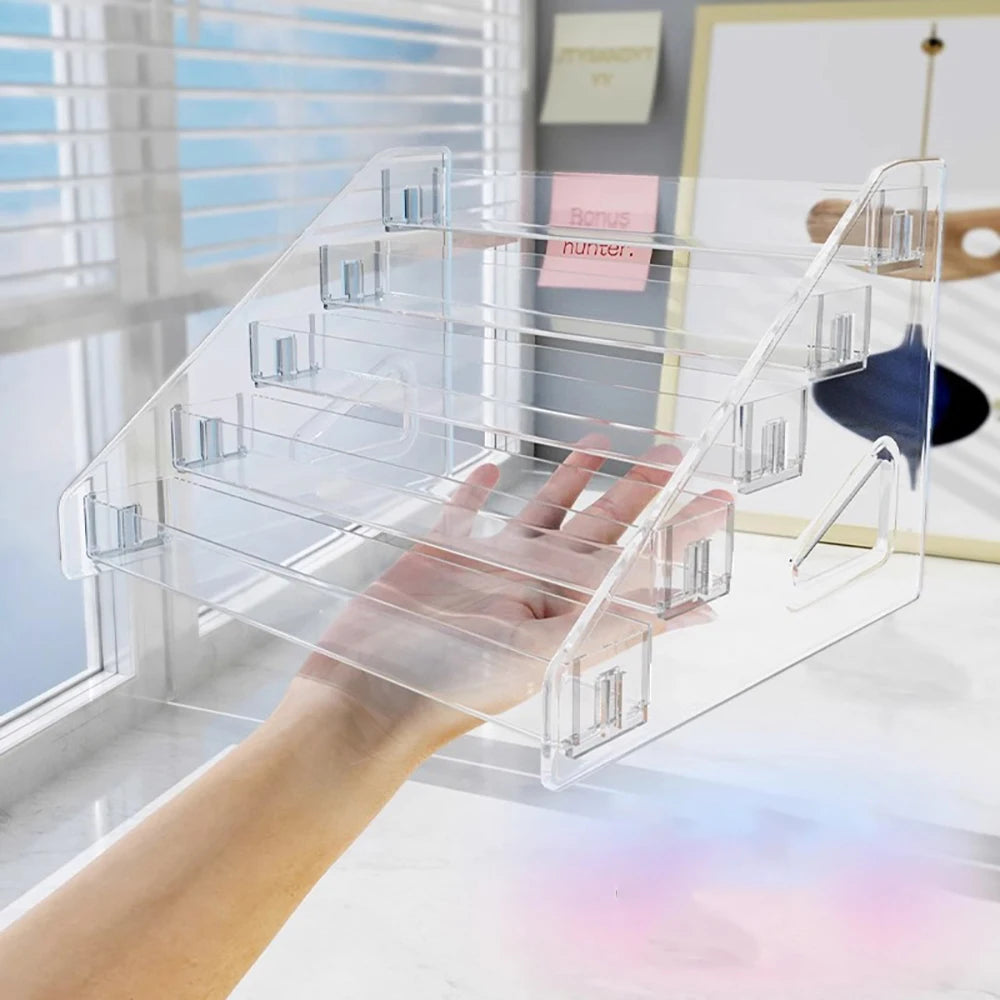 Clear Makeup Organizer – Transparent Beauty & Jewelry Display Box ✨